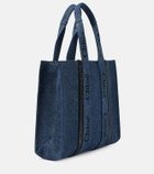 Chloe - Woody Large denim tote bag