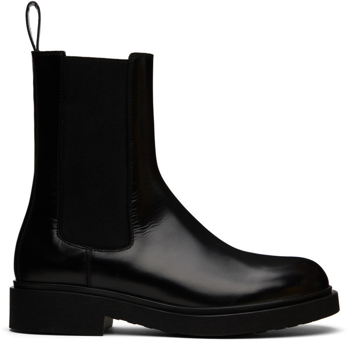 Photo: Legres Black Boxed Leather Chelsea Boots