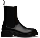 Legres Black Boxed Leather Chelsea Boots