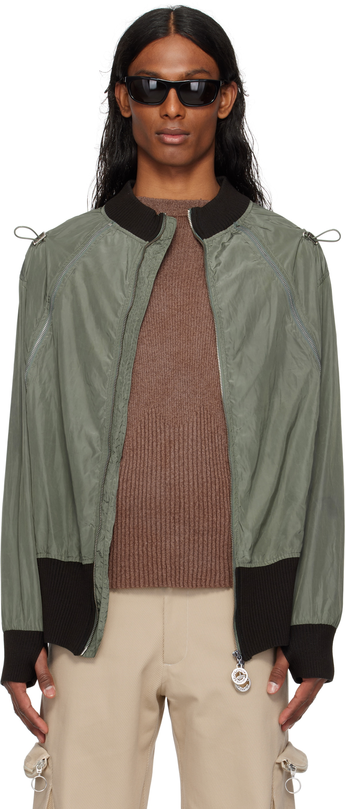 Charlie Constantinou SSENSE Exclusive Khaki Light Technical Hidden Pocket Jacket