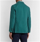 MAN 1924 - Kennedy Unstructured Linen and Cotton-Blend Suit Jacket - Blue