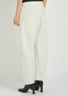 Nili Lotan Shon Barrel-leg Jeans Cream