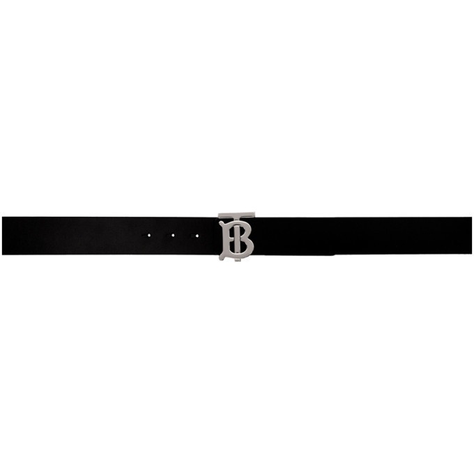 Photo: Burberry Black Leather Logo Belt
