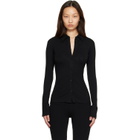 TOTEME Black Fitted Jersey Shirt