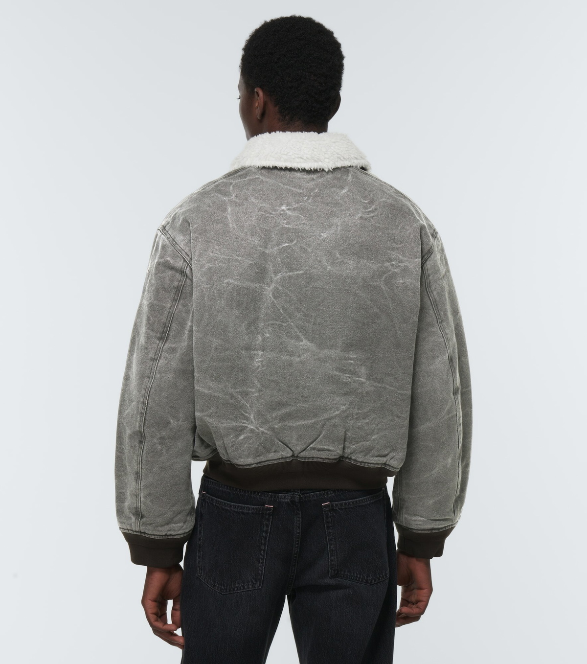 Acne Studios - Faux fur-trimmed bomber jacket