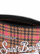 MC2 Saint Barth Aline Wooly Pochette With Pied De Poule Print