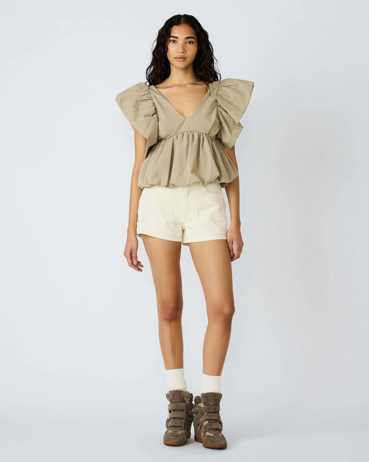 Steve Madden Saskya Top in Khaki