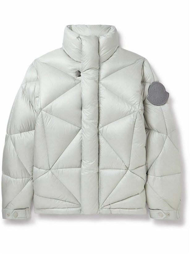 Photo: Moncler Genius - Pharrell Williams Logo-Appliquéd Quilted Shell Down Jacket - Silver