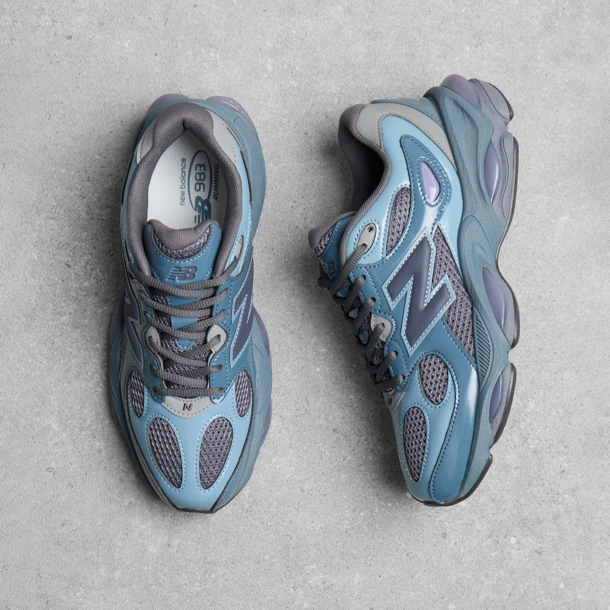 New Balance 983 Sneaker in Shadow Blue/Zinc Blue