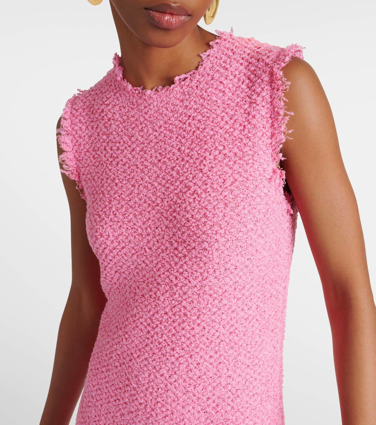 Jil Sander Cotton-blend bouclé maxi dress Jil Sander