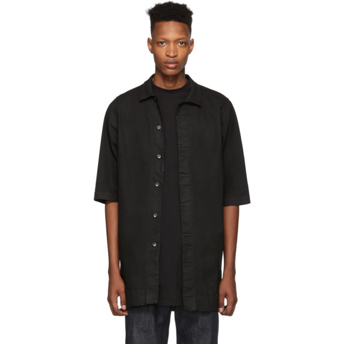 Photo: Rick Owens Drkshdw Black Denim Magnum Shirt