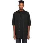 Rick Owens Drkshdw Black Denim Magnum Shirt