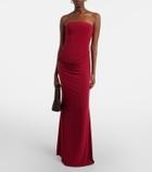 Bananhot Elice draped cotton maxi dress
