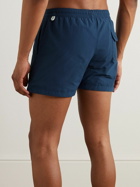 Drake's - Straight-Leg Mid-Length Shell Swim Shorts - Blue