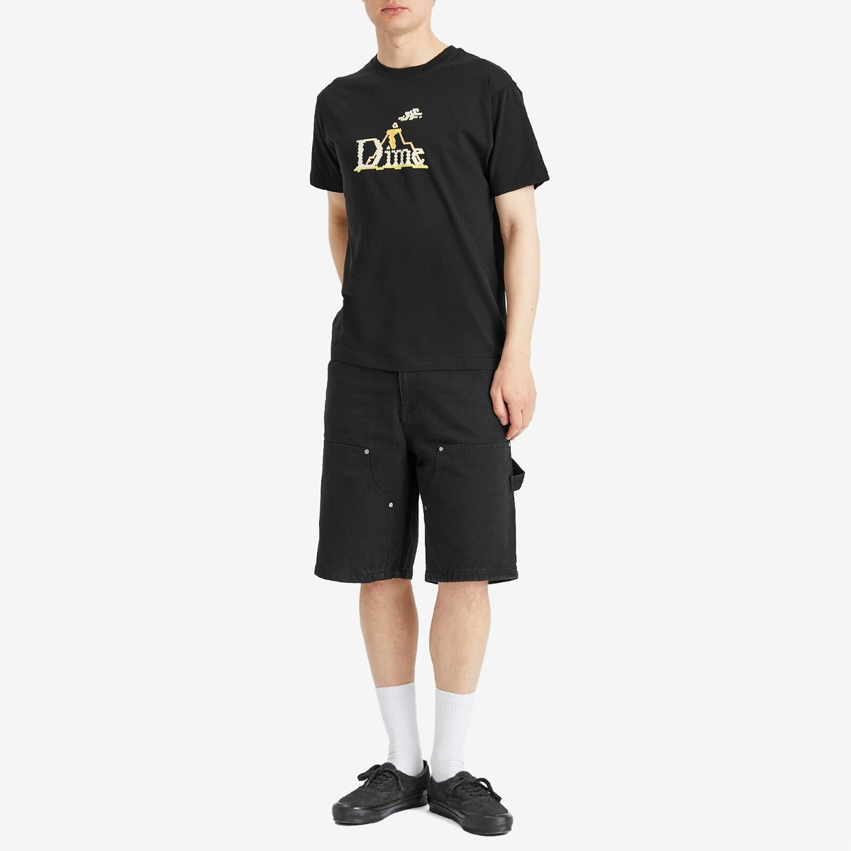 Dime Men's Classic Lightbright T-Shirt in Black