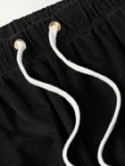 Les Tien - Straight-Leg Cotton-Corduroy Drawstring Cargo Trousers - Black