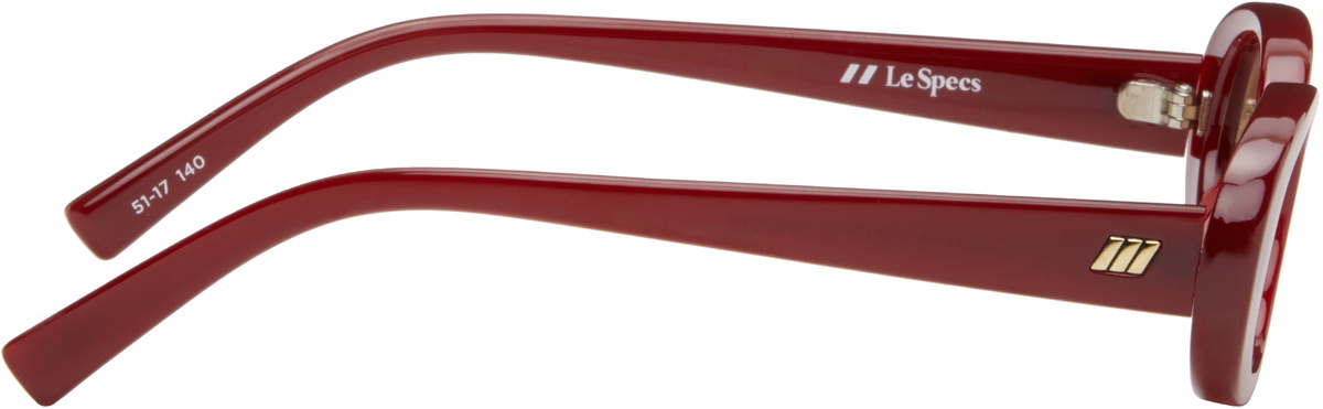 Le Specs SSENSE Exclusive Burgundy Outta Love Sunglasses Le