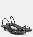 The Row Harlow 35 leather slingback sandals