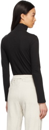 Raquel Allegra Black Jersey Turtleneck