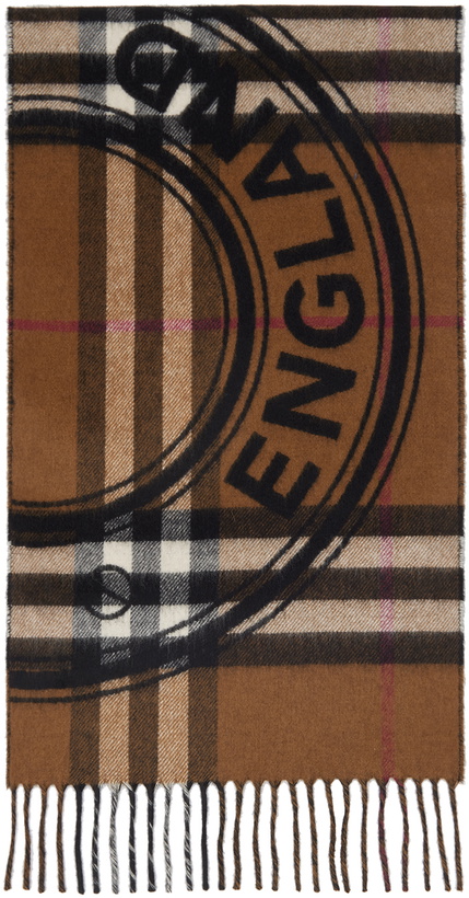 Photo: Burberry Brown Montage Scarf