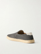 Brunello Cucinelli - Suede Espadrilles - Gray