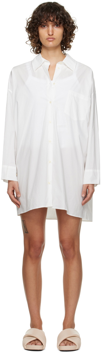 Deiji Studios White 'The Shirt' Midi Dress