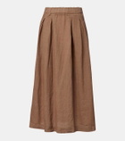Velvet Linda linen maxi skirt