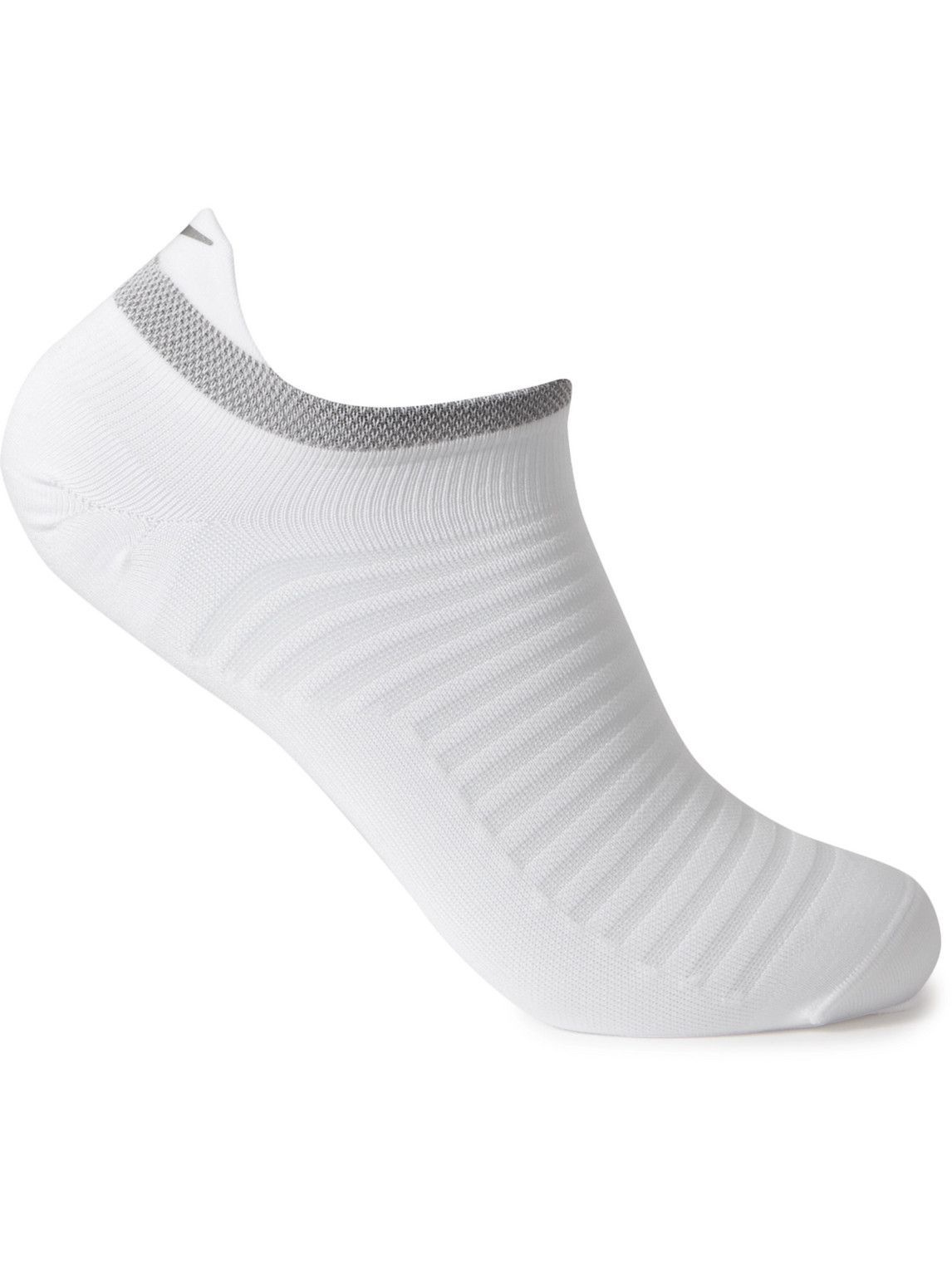 Photo: Nike Running - Spark Lightweight Stretch-Knit No-Show Socks - White - US 8