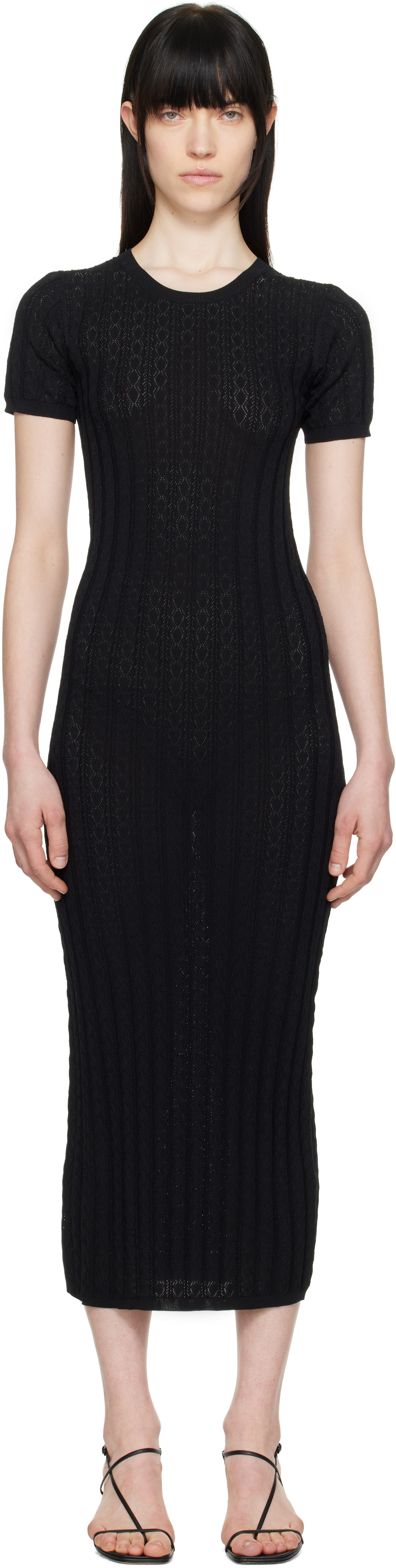 Loulou Studio Black Sulum Midi Dress Loulou Studio