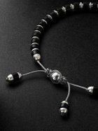 M. Cohen - Sapet Sterling Silver, Onyx and Cord Bracelet - Black