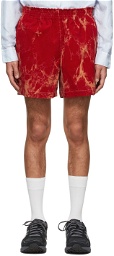 Camiel Fortgens Red Cotton Shorts