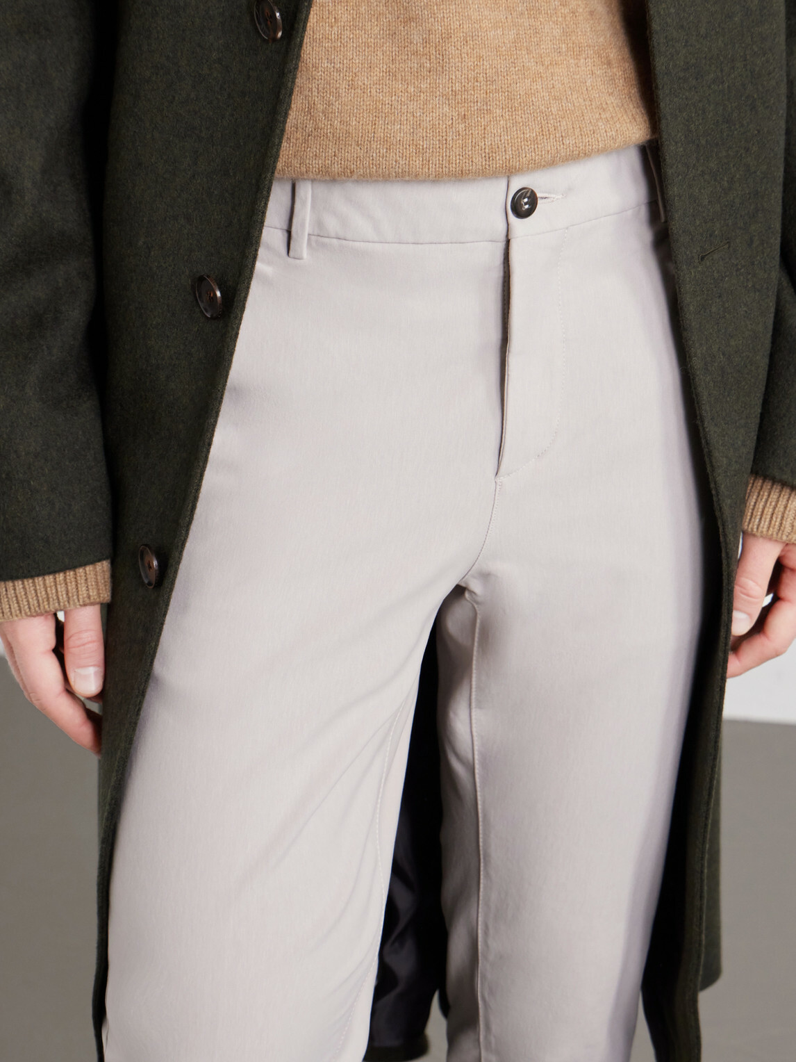 Eleventy - Straight-Leg Cotton-Blend Twill Chino - Neutrals