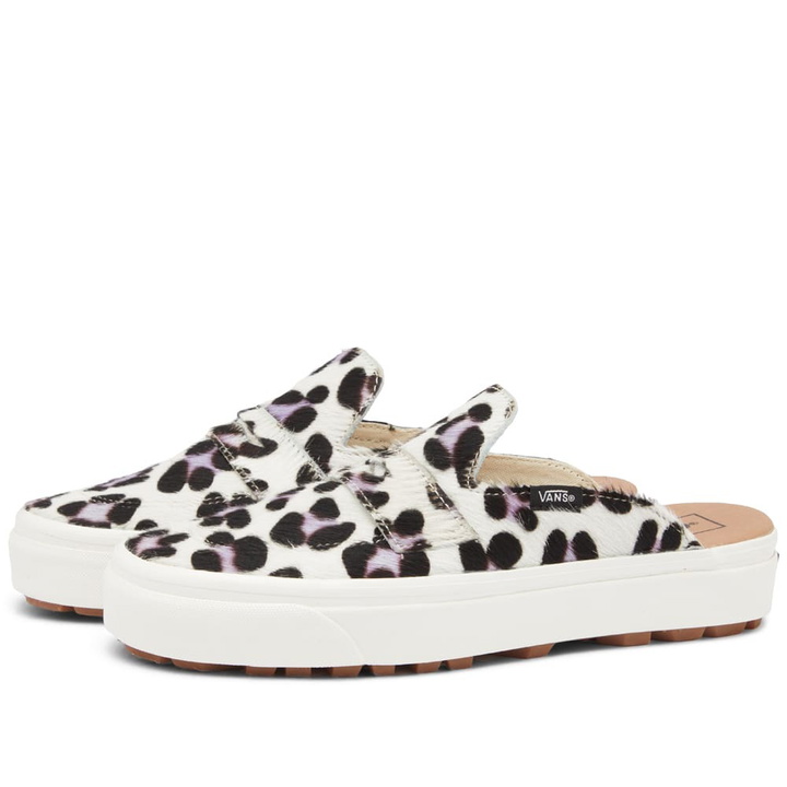 Photo: Vans UA Style 53 Mule DX Sneakers in White/Leopard