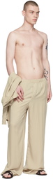 Ludovic de Saint Sernin Beige Boxer Trousers