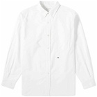 Nanamica Men's Button Down Wind Shirt in White