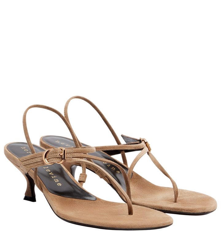 Photo: Herbert Levine Starry-Eyed 55 suede thong sandals