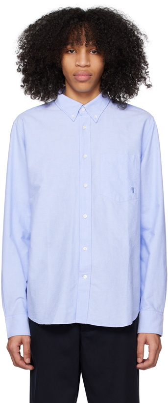 Photo: Norse Projects Blue Algot Shirt