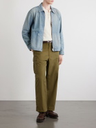 FULLCOUNT - Distressed Denim Zip-Up Jacket - Blue