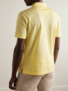 Canali - Slim-Fit Cotton-Piqué Polo Shirt - Yellow