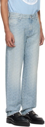 Balmain Blue Monogram Jeans