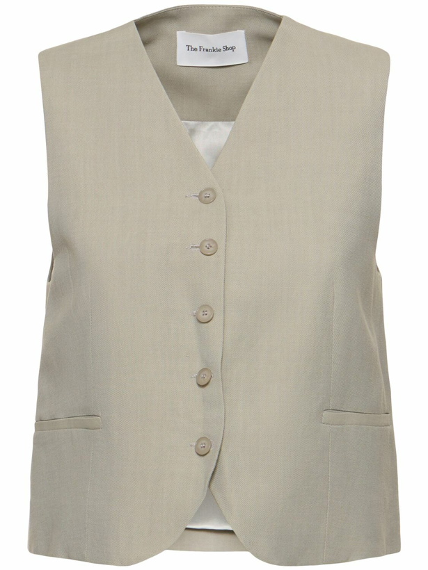 Photo: THE FRANKIE SHOP Chelsea Viscose & Linen Vest