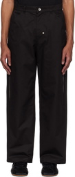 Kijun Black Color Slit Trousers