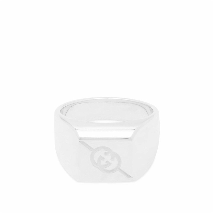 Photo: Gucci Men's Jewellery Chevalier Ring 10mm in Silver