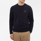 Wood Wood Men's Kevin Aa Crew Knit in Navy