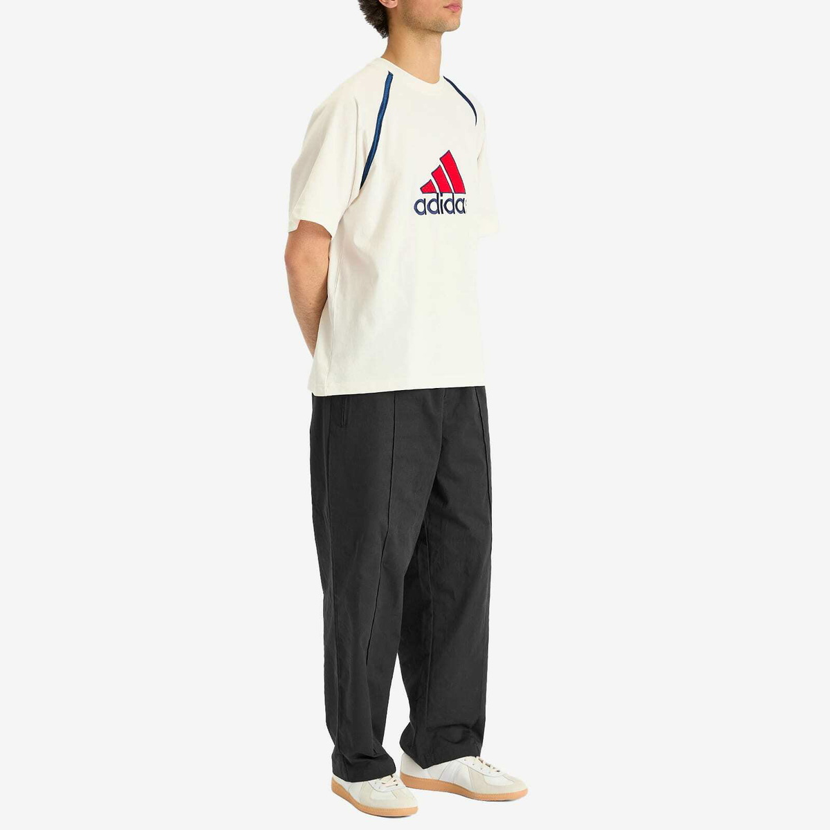 Adidas Men's Badge of Sport T-Shirt in White adidas