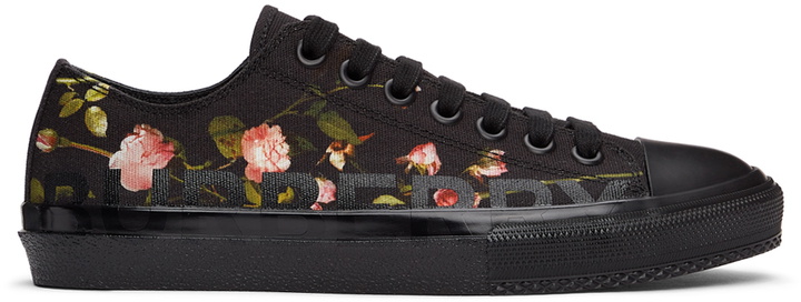 Photo: Burberry Black Floral Larkhall Sneakers