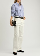 Matteau Striped Cotton Shirt Blue