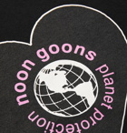 Noon Goons - Planet Protection Printed Cotton-Jersey T-Shirt - Black
