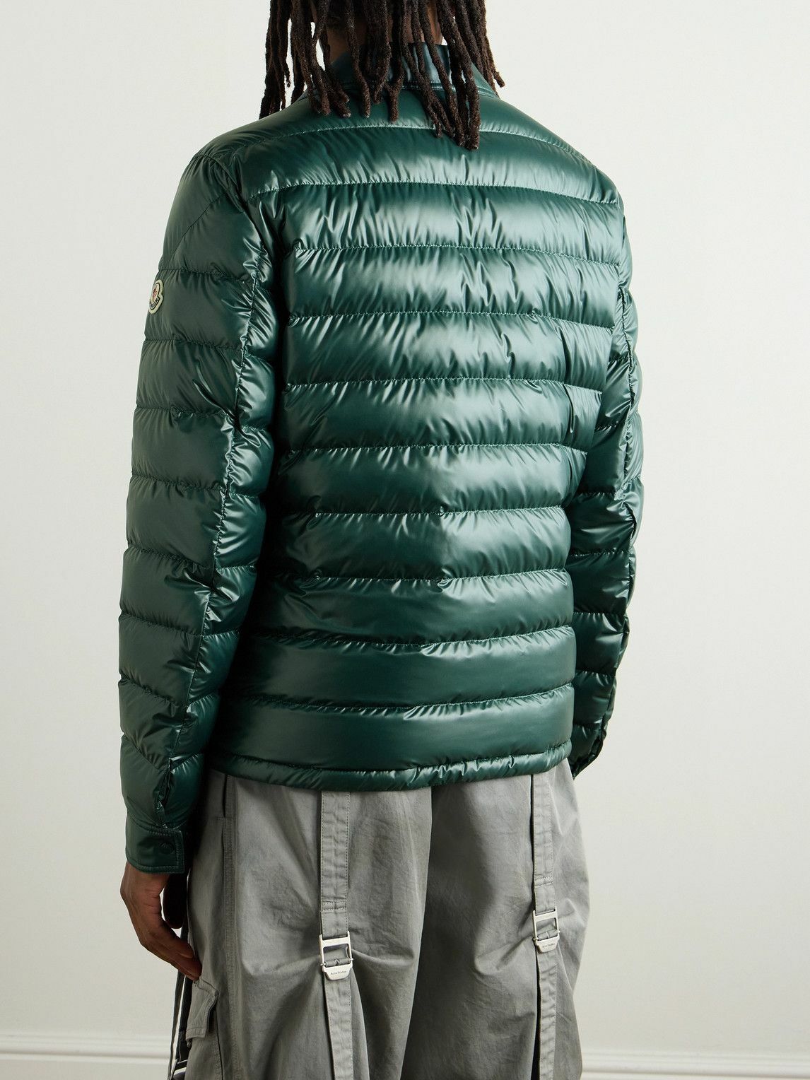 Moncler - Chambly Logo-Appliquéd Quilted Shell Down Jacket - Green