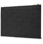 Thom Browne - Small Pebble-Grain Leather Pouch - Men - Black